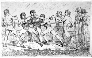 A famosa batalha entre Richard Humphreys e Daniel Mendoza, 9 de janeiro de 1788